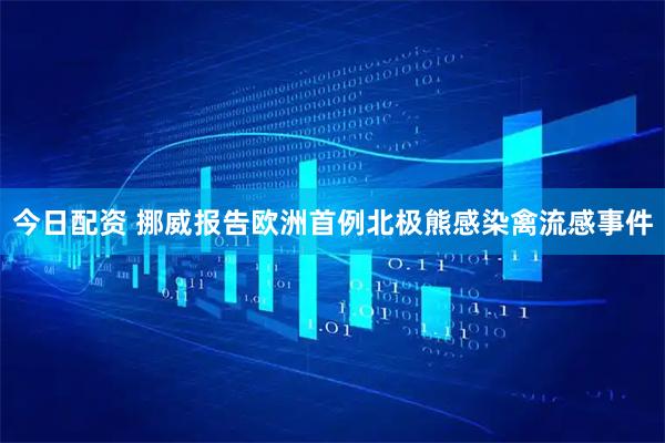今日配资 挪威报告欧洲首例北极熊感染禽流感事件