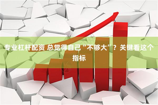 专业杠杆配资 总觉得自己“不够大”？关键看这个指标
